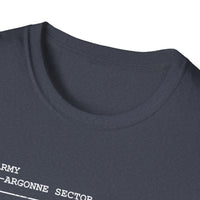MEUSE ARGONNE OFFENSIVE | WWI | U.S. Marines | AEF Sector Series Softstyle T-Shirt (White)
