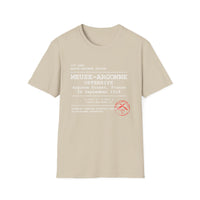 MEUSE ARGONNE OFFENSIVE | WWI | U.S. Marines | AEF Sector Series Softstyle T-Shirt (White)