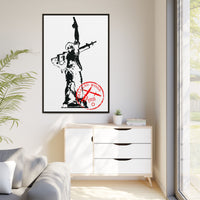 Iron Mike- MCRD Parris Island- Matte Canvas Framed