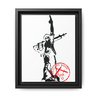 Iron Mike- MCRD Parris Island- Matte Canvas Framed