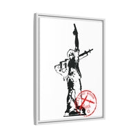 Iron Mike- MCRD Parris Island- Matte Canvas Framed