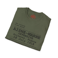 AISNE-MARNE OFFENSIVE | WWI | U.S. Marines | AEF Sector Series Softstyle T-Shirt