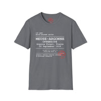 MEUSE ARGONNE OFFENSIVE | WWI | U.S. Marines | AEF Sector Series Softstyle T-Shirt (White )