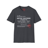 MEUSE ARGONNE OFFENSIVE | WWI | U.S. Marines | AEF Sector Series Softstyle T-Shirt (White )