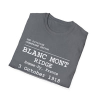 BLANC MONT RIDGE WWI | U.S. Marines | AEF Sector Series | Softstyle T-Shirt (White)