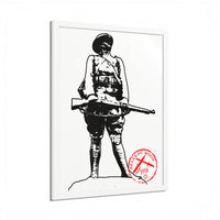 Belleau Wood 1918 Soldier Illustration Framed Poster | WWI Trench Art Print