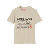 AISNE-MARNE OFFENSIVE | WWI | U.S. Marines | AEF Sector Series Softstyle T-Shirt