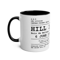 Hill 142 – Belleau Wood Sector | The Wheatfield | Château-Thierry Sctor | 5th Marines  Commemorative Coffee Mug — Two-Tone 11oz
