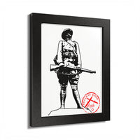 Belleau Wood 1918 Soldier Illustration Framed Poster | WWI Trench Art Print