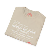 MEUSE ARGONNE OFFENSIVE | WWI | U.S. Marines | AEF Sector Series Softstyle T-Shirt (White )