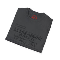 AISNE-MARNE OFFENSIVE | WWI | U.S. Marines | AEF Sector Series Softstyle T-Shirt