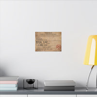 HILL 142- Belleau Wood A.E.F. Telegram Canvas | Wall Art |  Devil Dogs