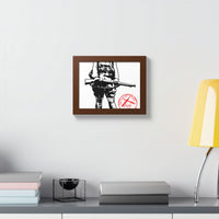 Belleau Wood 1918 Soldier Illustration Framed Poster | WWI Trench Art Print