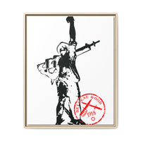 Iron Mike- MCRD Parris Island- Matte Canvas Framed