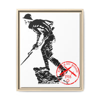 Iron Mike-Belleau Wood Monument |Matte Canvas | Framed