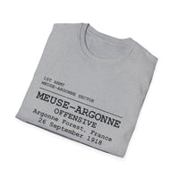 MEUSE ARGONNE OFFENSIVE | WWI | U.S. Marines | AEF Sector Series Softstyle T-Shirt