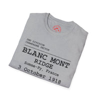 BLANC MONT RIDGE WWI | U.S. Marines | AEF Sector Series | Softstyle T-Shirt