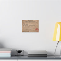 Meuse Argonne  | Argonne Forest | A.E.F. Telegram | Canvas | Wall Art