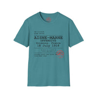 AISNE-MARNE OFFENSIVE | WWI | U.S. Marines | AEF Sector Series Softstyle T-Shirt