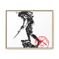 Iron Mike-Belleau Wood Monument |Matte Canvas | Framed