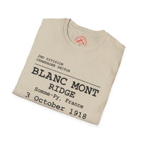 BLANC MONT RIDGE WWI | U.S. Marines | AEF Sector Series | Softstyle T-Shirt