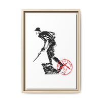 Iron Mike-Belleau Wood Monument |Matte Canvas | Framed