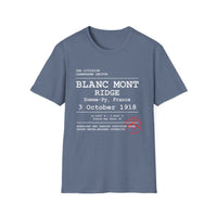 BLANC MONT RIDGE WWI | U.S. Marines | AEF Sector Series | Softstyle T-Shirt (White)