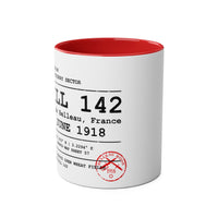 Hill 142 – Belleau Wood Sector | The Wheatfield | Château-Thierry Sctor | 5th Marines  Commemorative Coffee Mug — Two-Tone 11oz