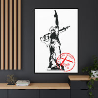 Iron Mike- MCRD Parris Island- Matte Canvas Framed