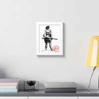 Belleau Wood 1918 Soldier Illustration Framed Poster | WWI Trench Art Print