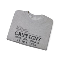 Cantigny 28 May 1918 Crewneck Sweatshirt — Vintage WWI Military Tribute