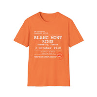 BLANC MONT RIDGE WWI | U.S. Marines | AEF Sector Series | Softstyle T-Shirt (White)