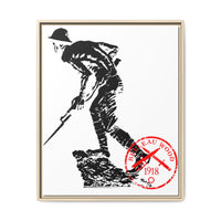 Iron Mike-Belleau Wood Monument |Matte Canvas | Framed