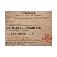 Battle of Blanc Mont | Blanc Mont Ridge | A.E.F. Telegram | Canvas | Wall Art