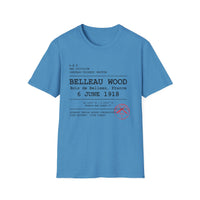 BELLEAU WOOD | U.S. Marines | Château-Thierry 1918 | AEF Sector Series | Softstyle T-Shirt | Bois de Belleau 6 June 1918