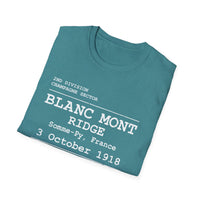BLANC MONT RIDGE WWI | U.S. Marines | AEF Sector Series | Softstyle T-Shirt (White)