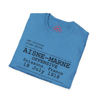 AISNE-MARNE OFFENSIVE | WWI | U.S. Marines | AEF Sector Series Softstyle T-Shirt
