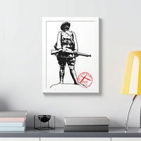Belleau Wood 1918 Soldier Illustration Framed Poster | WWI Trench Art Print