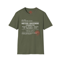 MEUSE ARGONNE OFFENSIVE | WWI | U.S. Marines | AEF Sector Series Softstyle T-Shirt (White )