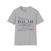 Hill 142 WWI | U.S. Marines | Château-Thierry 1918 | AEF Sector Series Softstyle T-Shirt | Bois de Belleau 6 June 1918