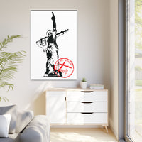 Iron Mike- MCRD Parris Island- Matte Canvas Framed