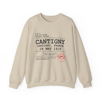 Cantigny 28 May 1918 Crewneck Sweatshirt — Vintage WWI Military Tribute