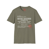 MEUSE ARGONNE OFFENSIVE | WWI | U.S. Marines | AEF Sector Series Softstyle T-Shirt (White )