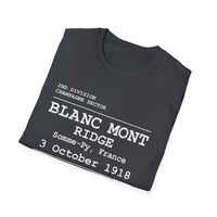 BLANC MONT RIDGE WWI | U.S. Marines | AEF Sector Series | Softstyle T-Shirt (White)