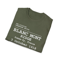 BLANC MONT RIDGE WWI | U.S. Marines | AEF Sector Series | Softstyle T-Shirt (White)