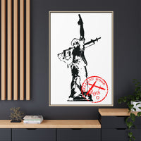 Iron Mike- MCRD Parris Island- Matte Canvas Framed