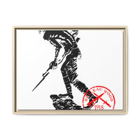 Iron Mike-Belleau Wood Monument |Matte Canvas | Framed