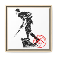 Iron Mike-Belleau Wood Monument |Matte Canvas | Framed