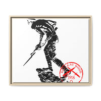 Iron Mike-Belleau Wood Monument |Matte Canvas | Framed