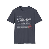 AISNE-MARNE OFFENSIVE | WWI | U.S. Marines | AEF Sector Series Softstyle T-Shirt (White)